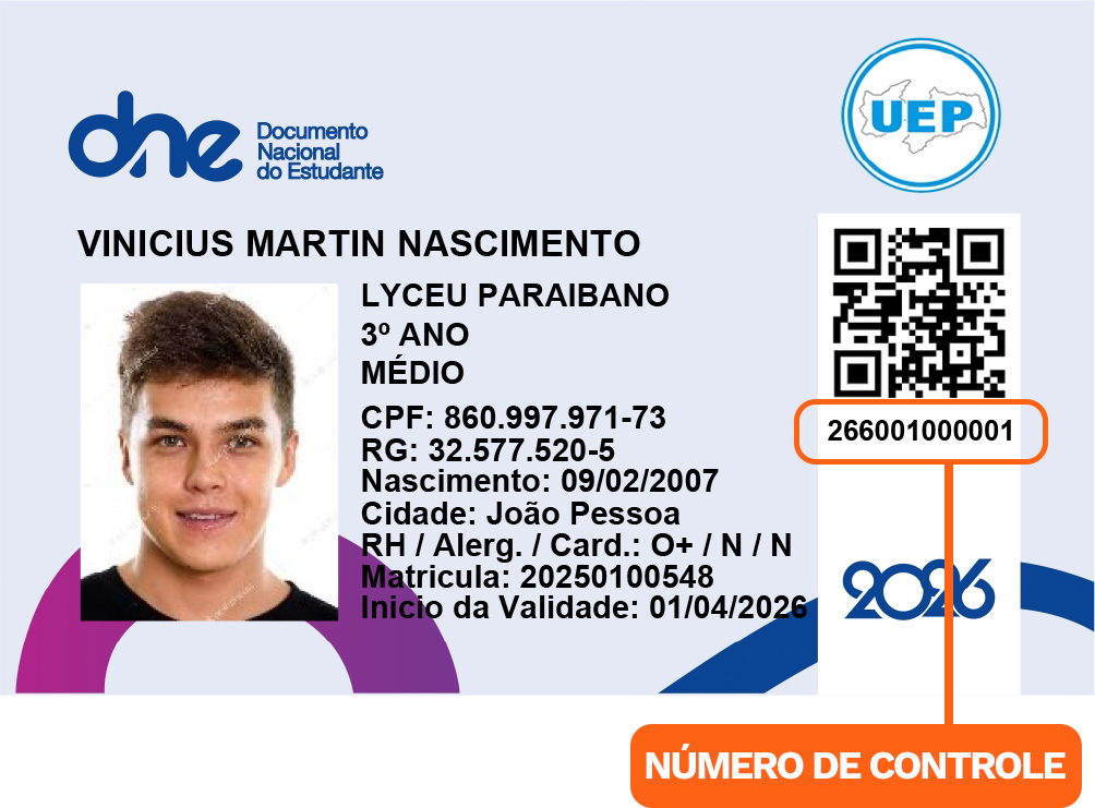 Onde está o número de controle do meu documento?